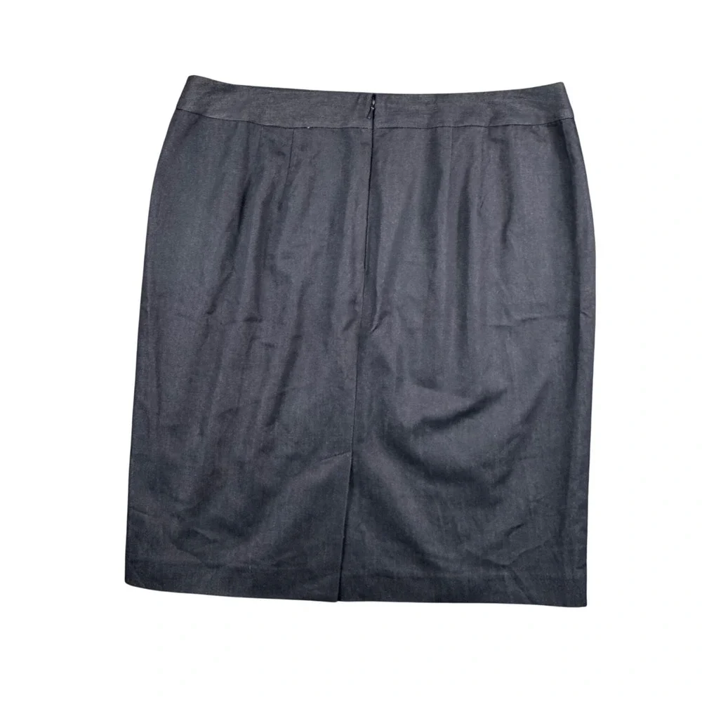 Talbots Womens 16 Navy Pencil Skirt‎ Classic Office Old Money Academia - Picture 3 of 7